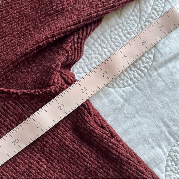 Free People - We The Free - OG Long Sleeve Tee - Cherry Cola - Picture 12 of 13